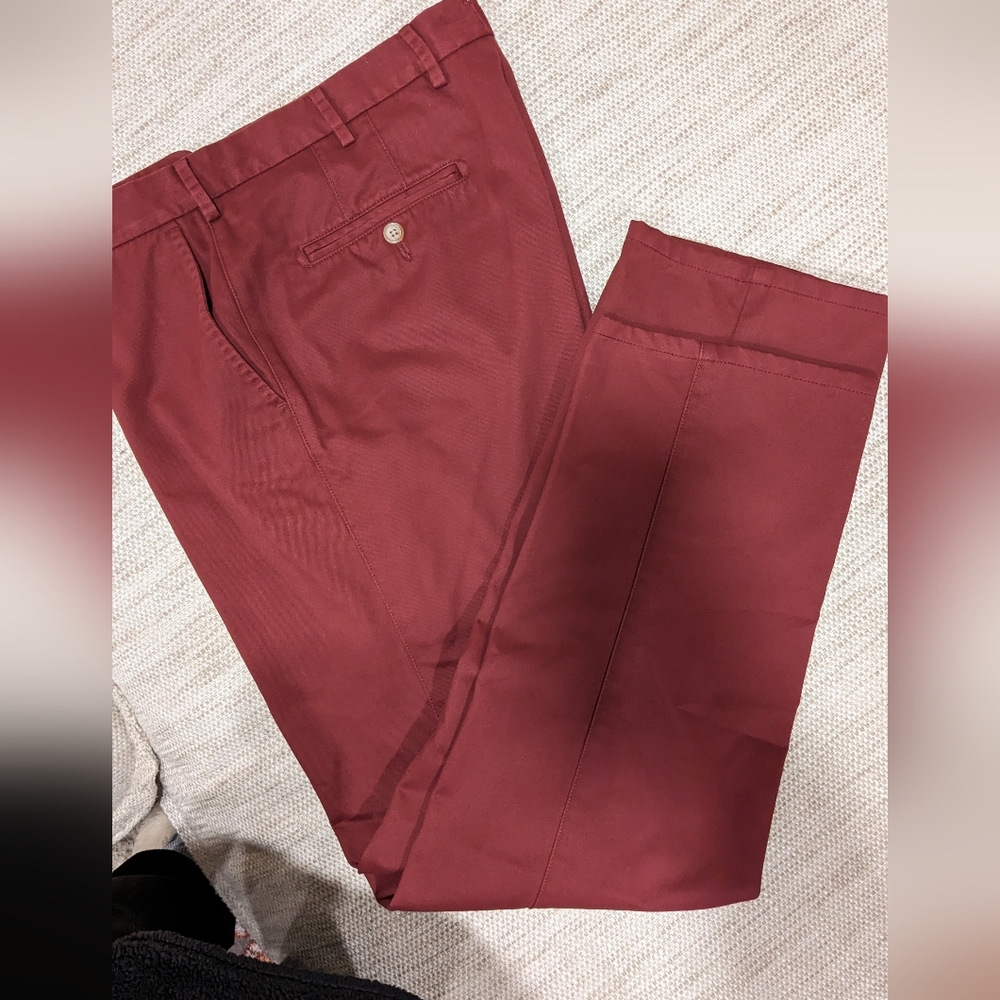 Peter Millar Pima cotton red pants